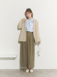 ビッグリボンシャツブラウス