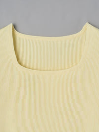 スクエアネックバルーントップス