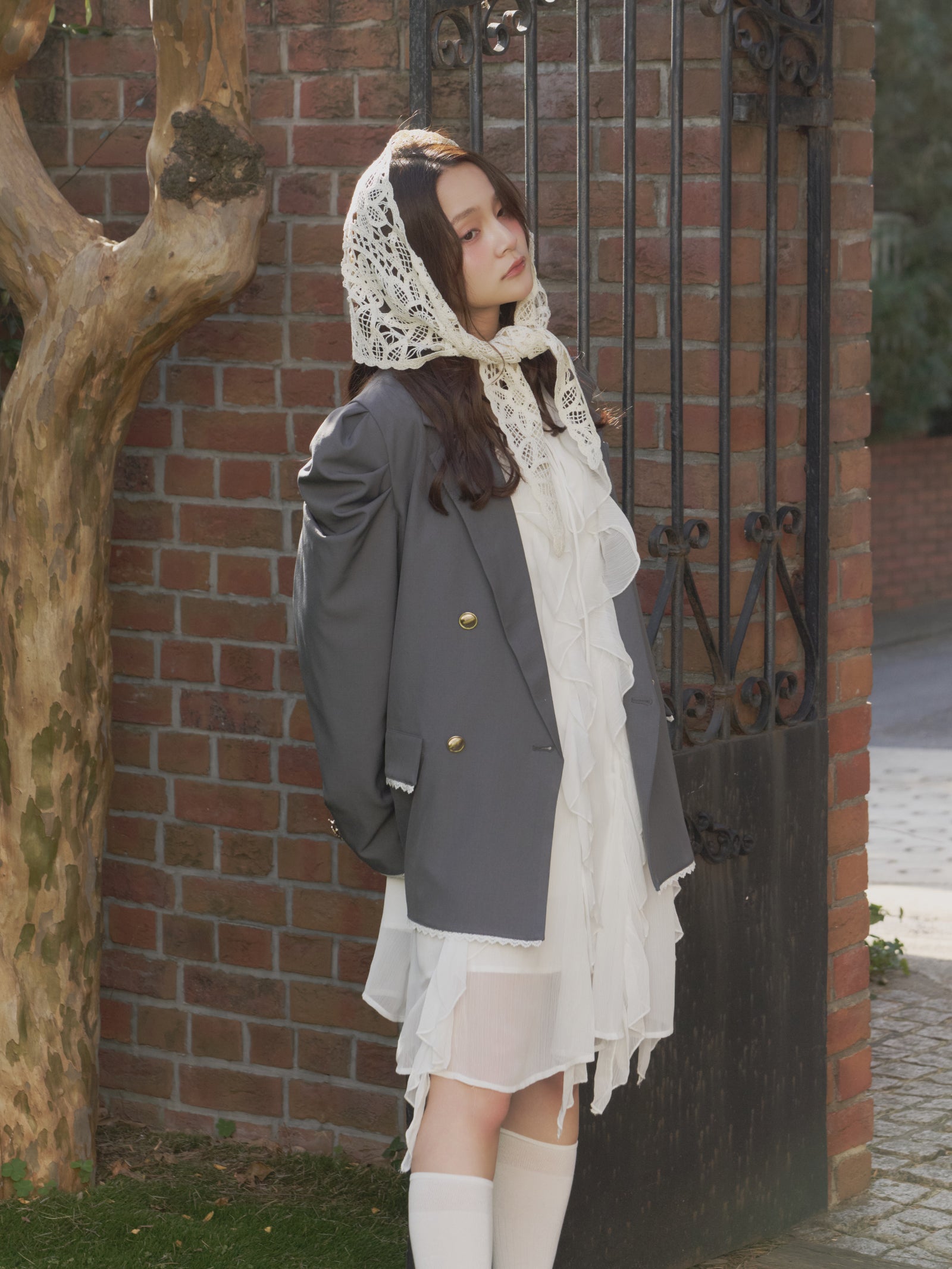 パフスリーブレースジャケット