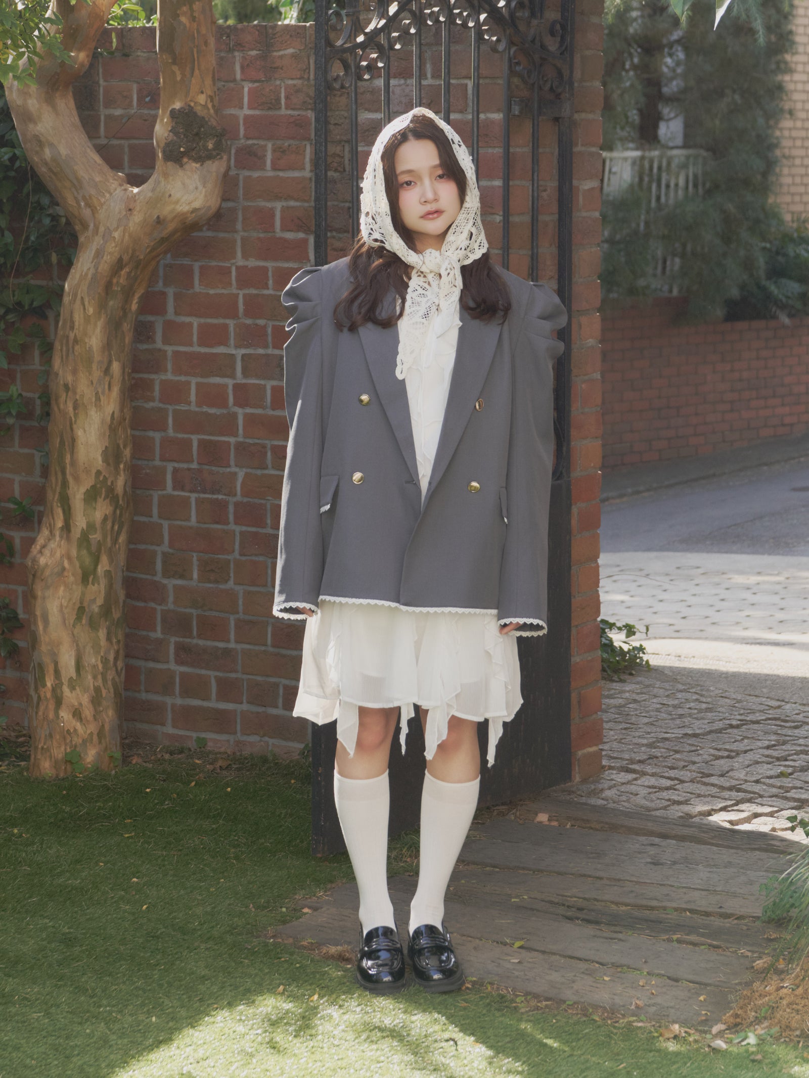 パフスリーブレースジャケット