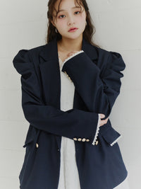 パフスリーブレースジャケット