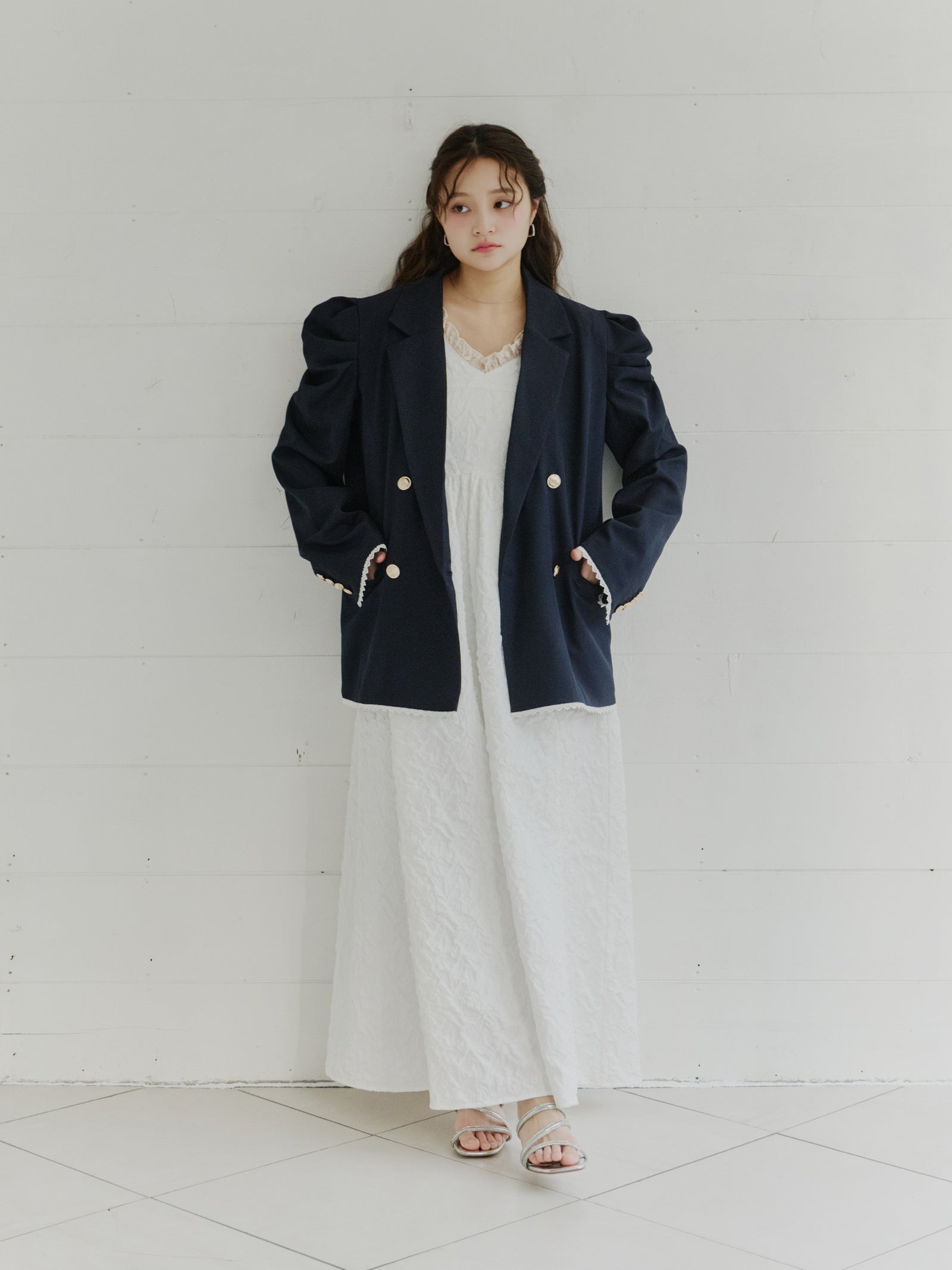 パフスリーブレースジャケット