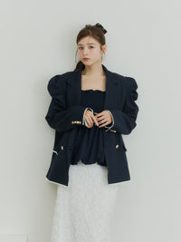 パフスリーブレースジャケット