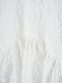 フリルリボンジャガードワンピース