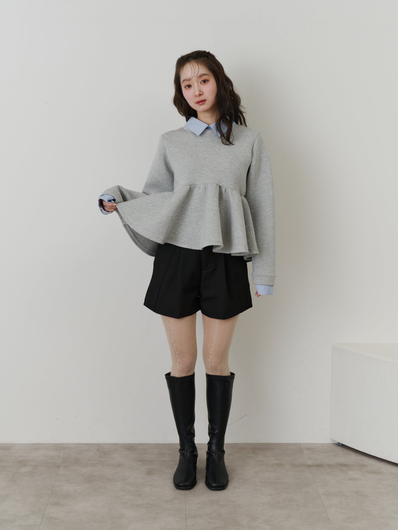 ベーシックベルトレスショートパンツ