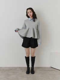 ベーシックベルトレスショートパンツ