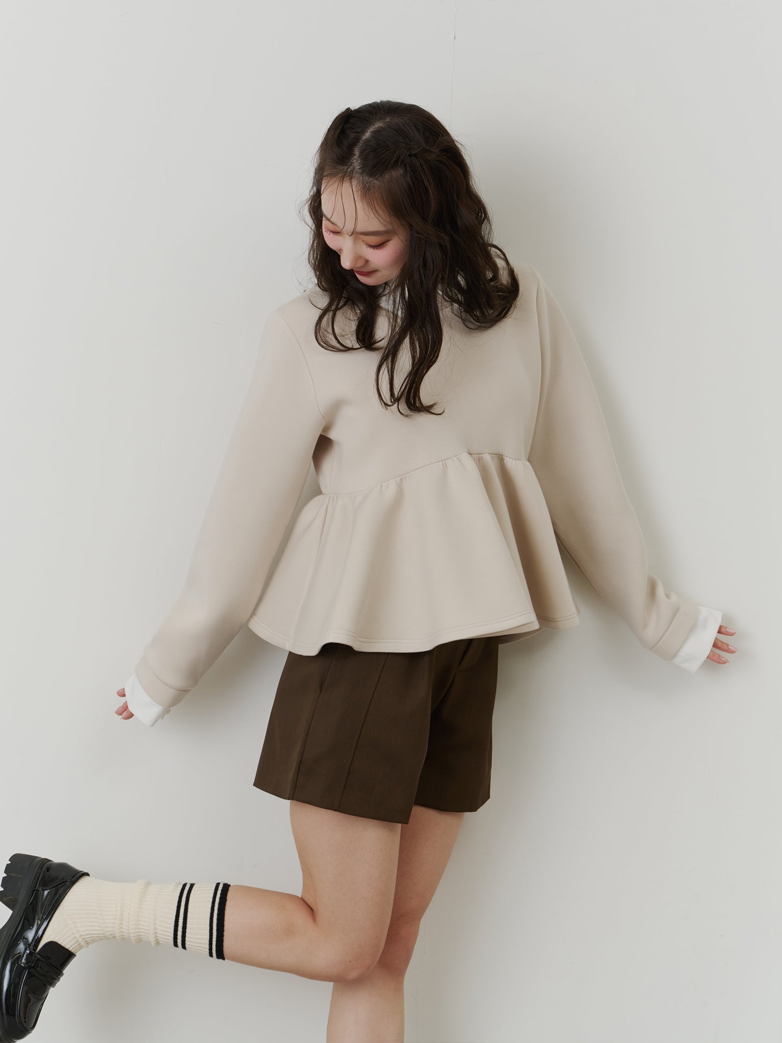 ベーシックベルトレスショートパンツ