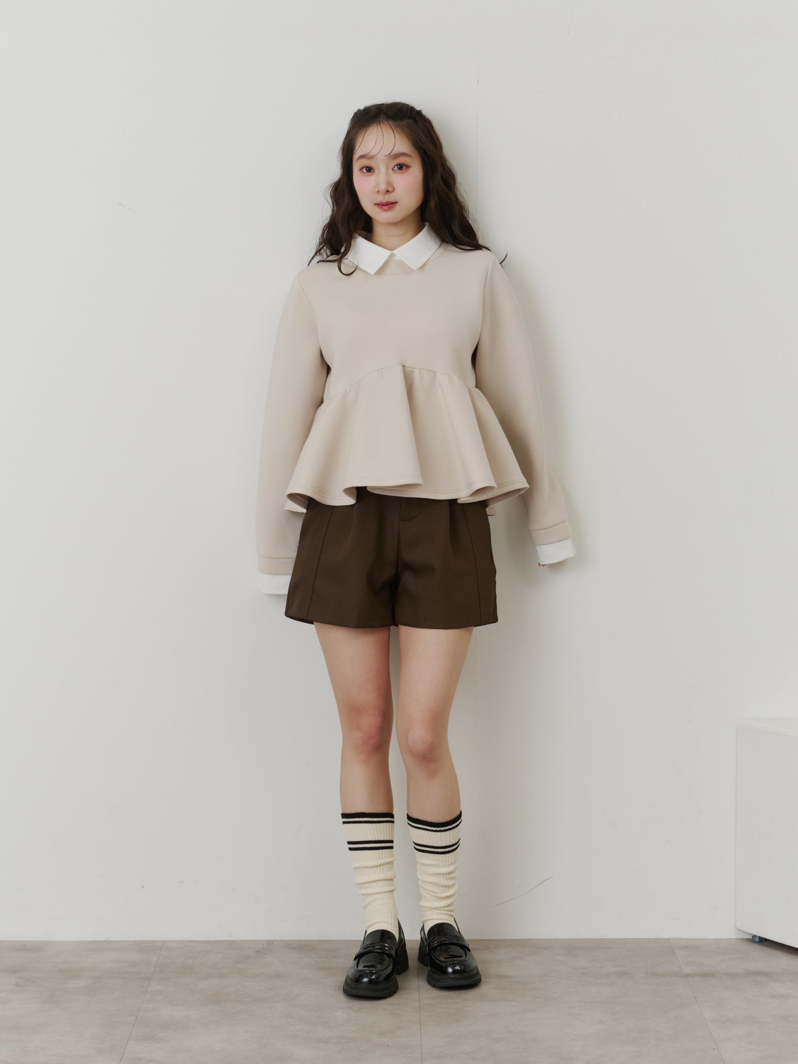 ベーシックベルトレスショートパンツ