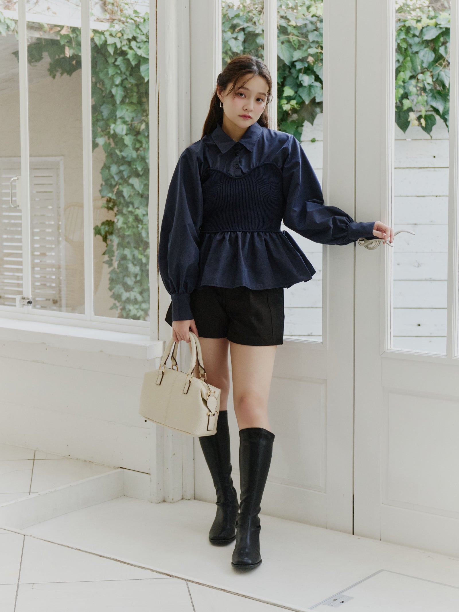 ベーシックベルトレスショートパンツ