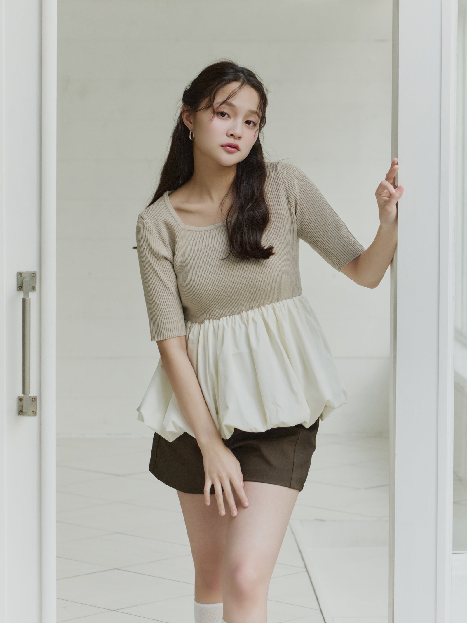 ベーシックベルトレスショートパンツ