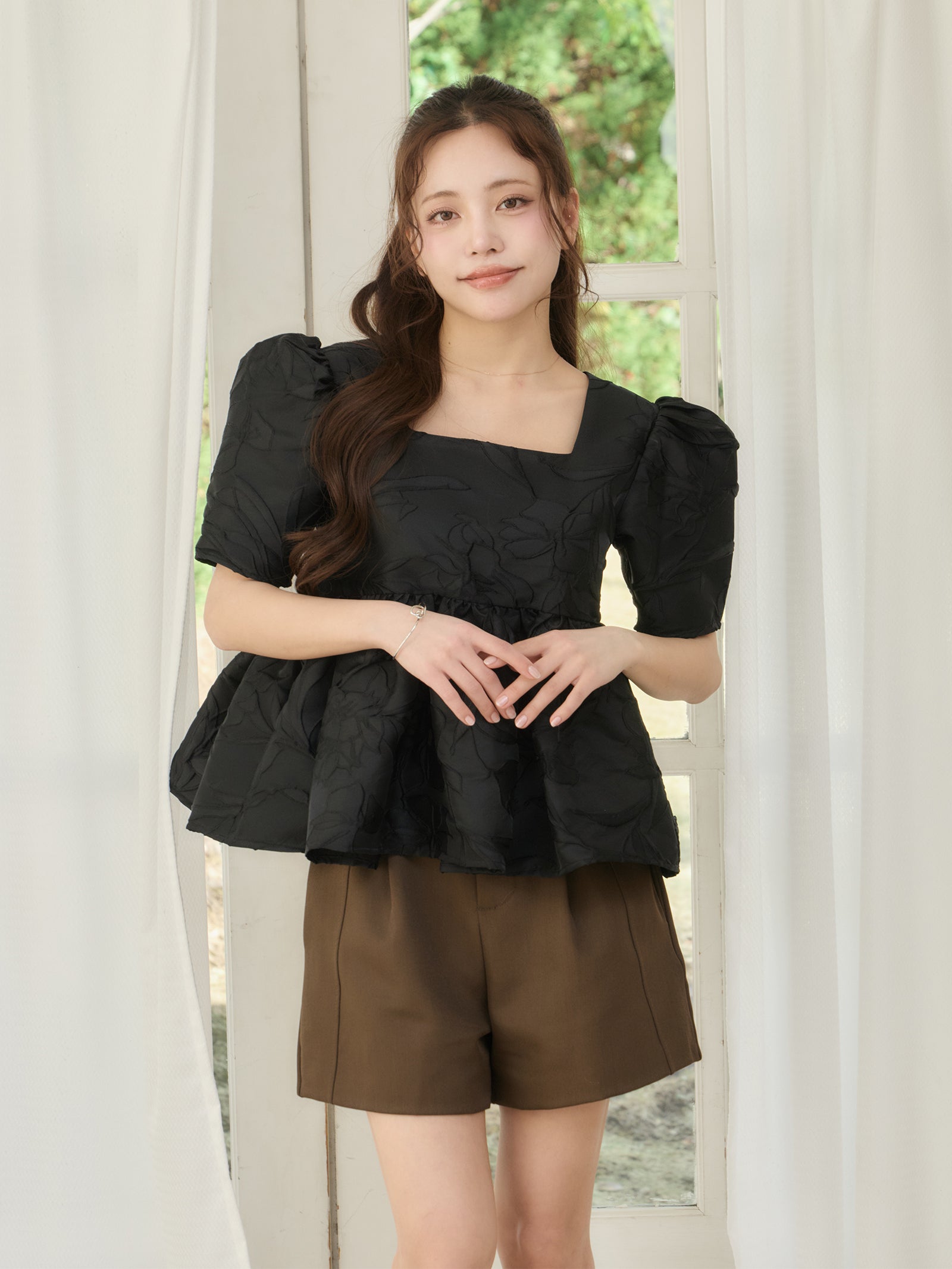 【一部予約】ベーシックベルトレスショートパンツ【発送予定日 4月上旬〜4月中旬】