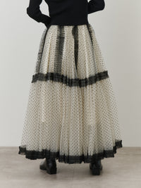 【一部予約】ボリュームドットチュールスカート【発送予定日 3月下旬~4月上旬】