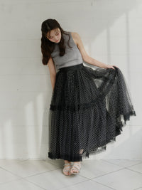 【一部予約】ボリュームドットチュールスカート【発送予定日 3月下旬~4月上旬】