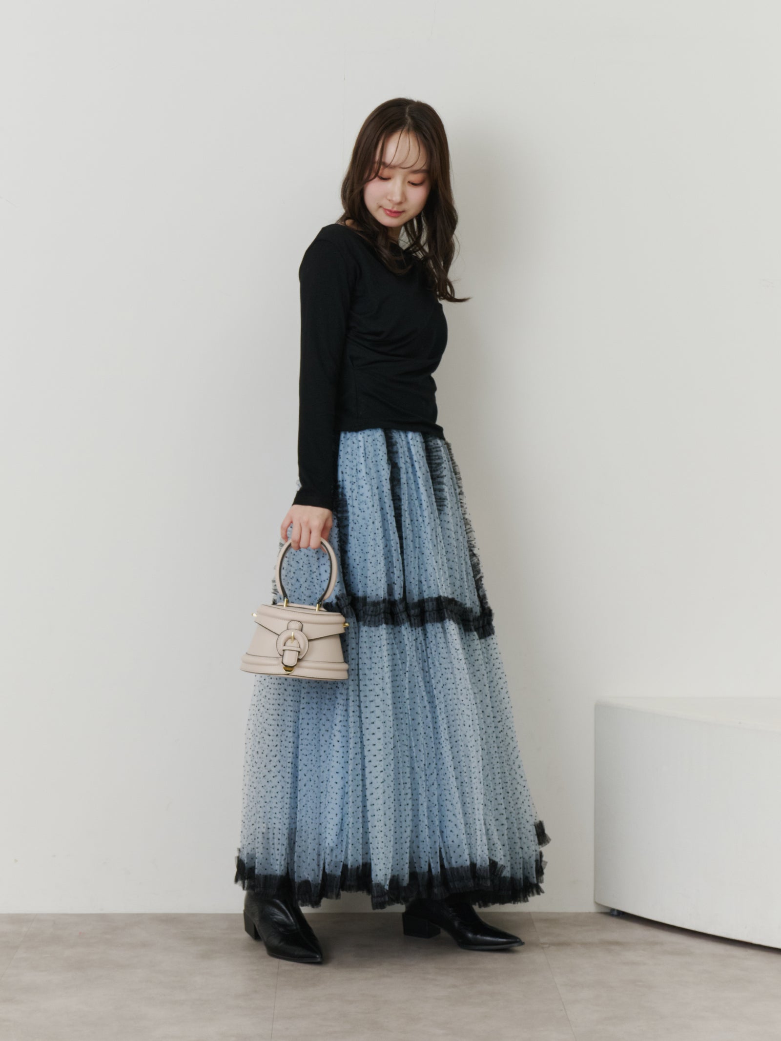 【一部予約】ボリュームドットチュールスカート【発送予定日 3月下旬~4月上旬】
