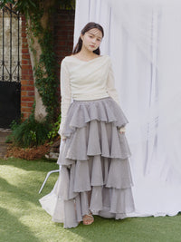 シアーメロウティアードスカート