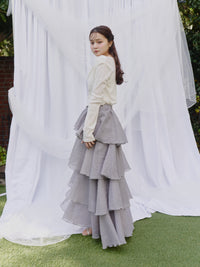 シアーメロウティアードスカート