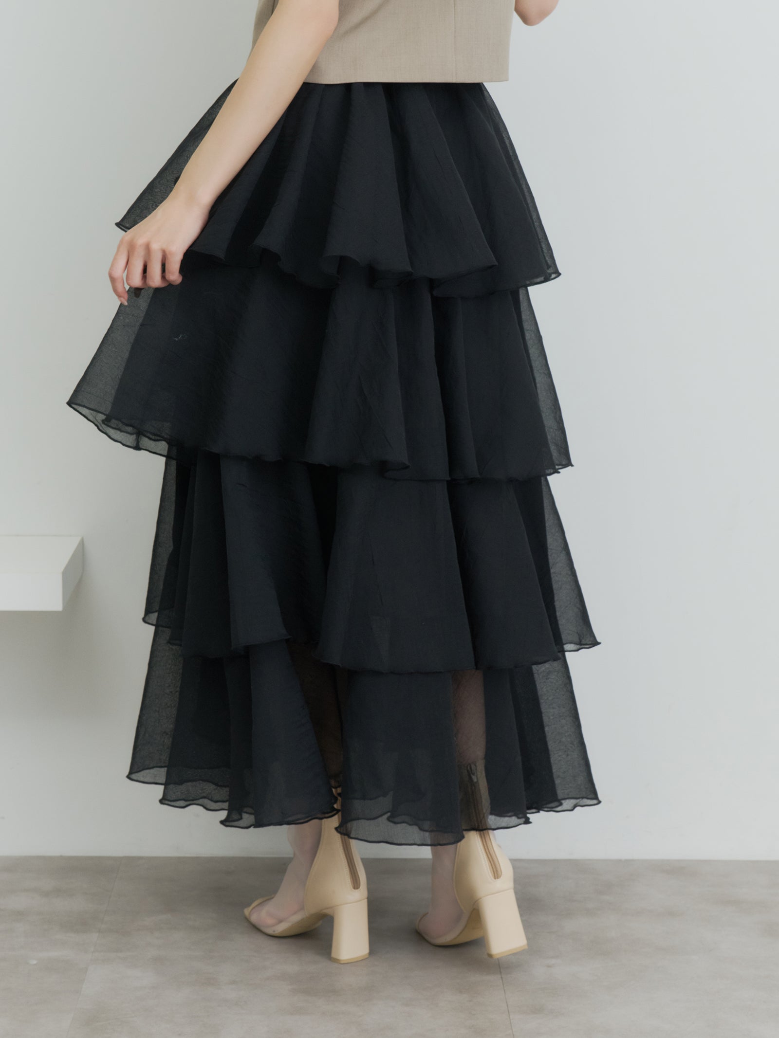 シアーメロウティアードスカート