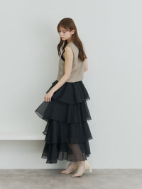 シアーメロウティアードスカート