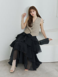 シアーメロウティアードスカート