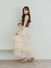 シアーメロウティアードスカート