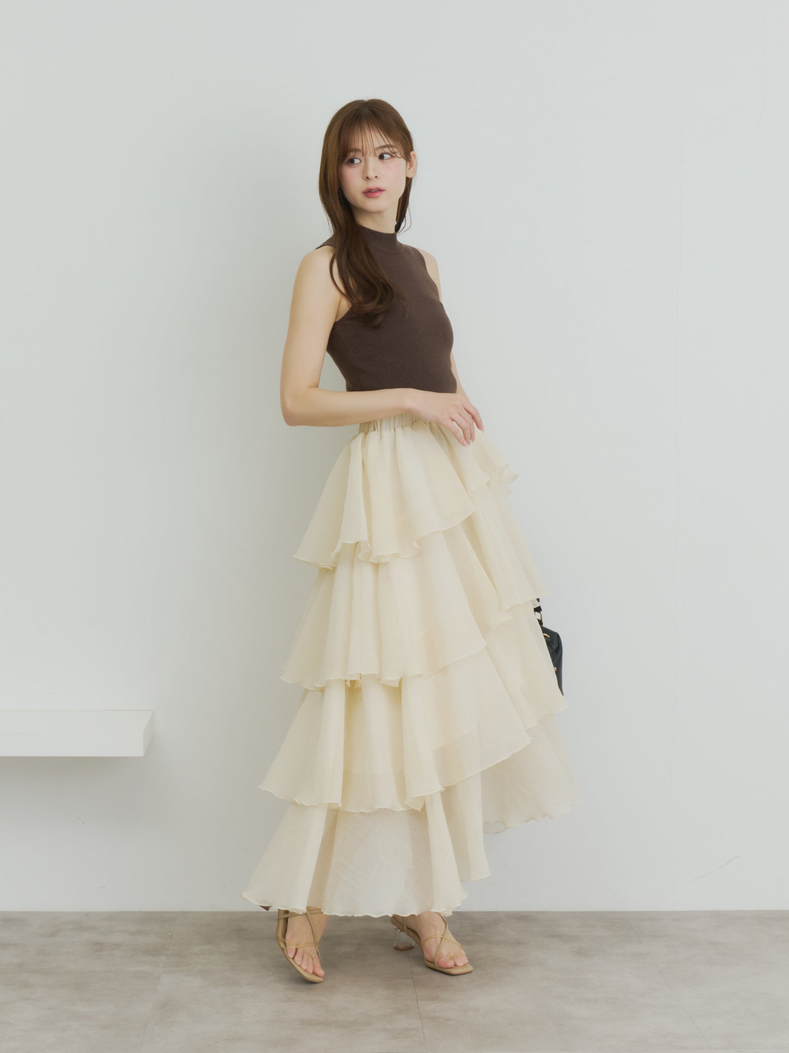 シアーメロウティアードスカート