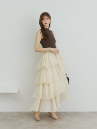 シアーメロウティアードスカート