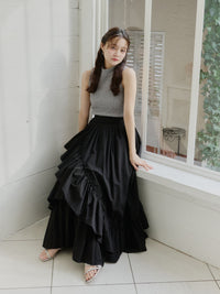 ランダムフレアスカート