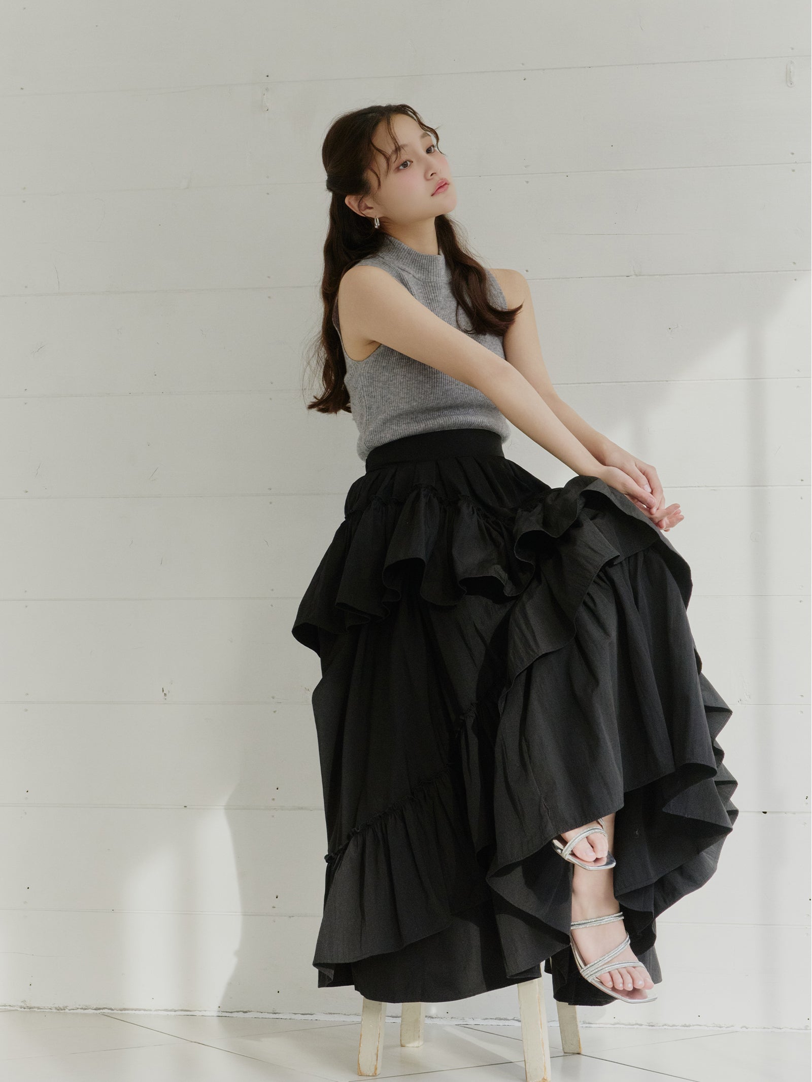 ランダムフレアスカート