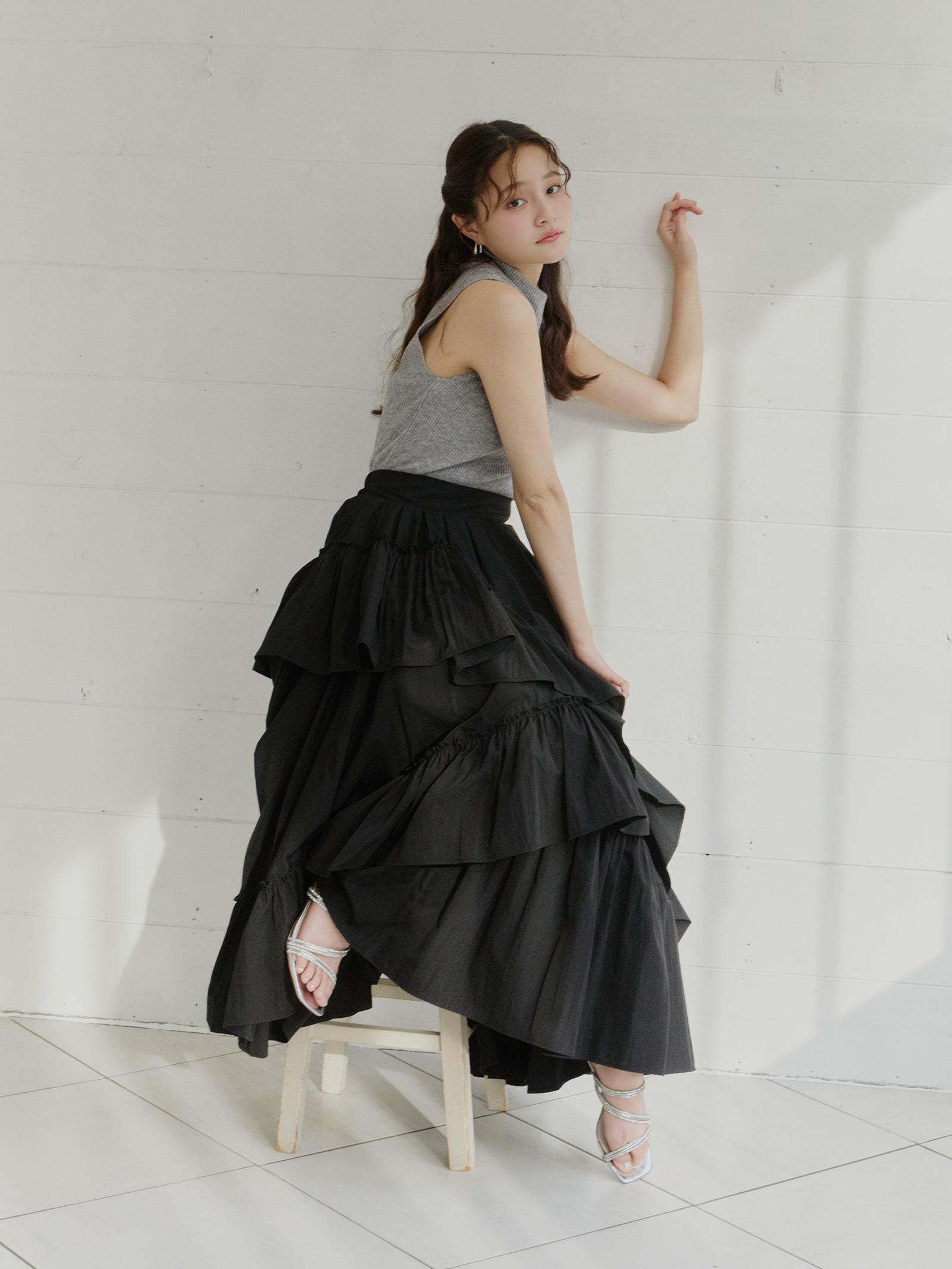 ランダムフレアスカート