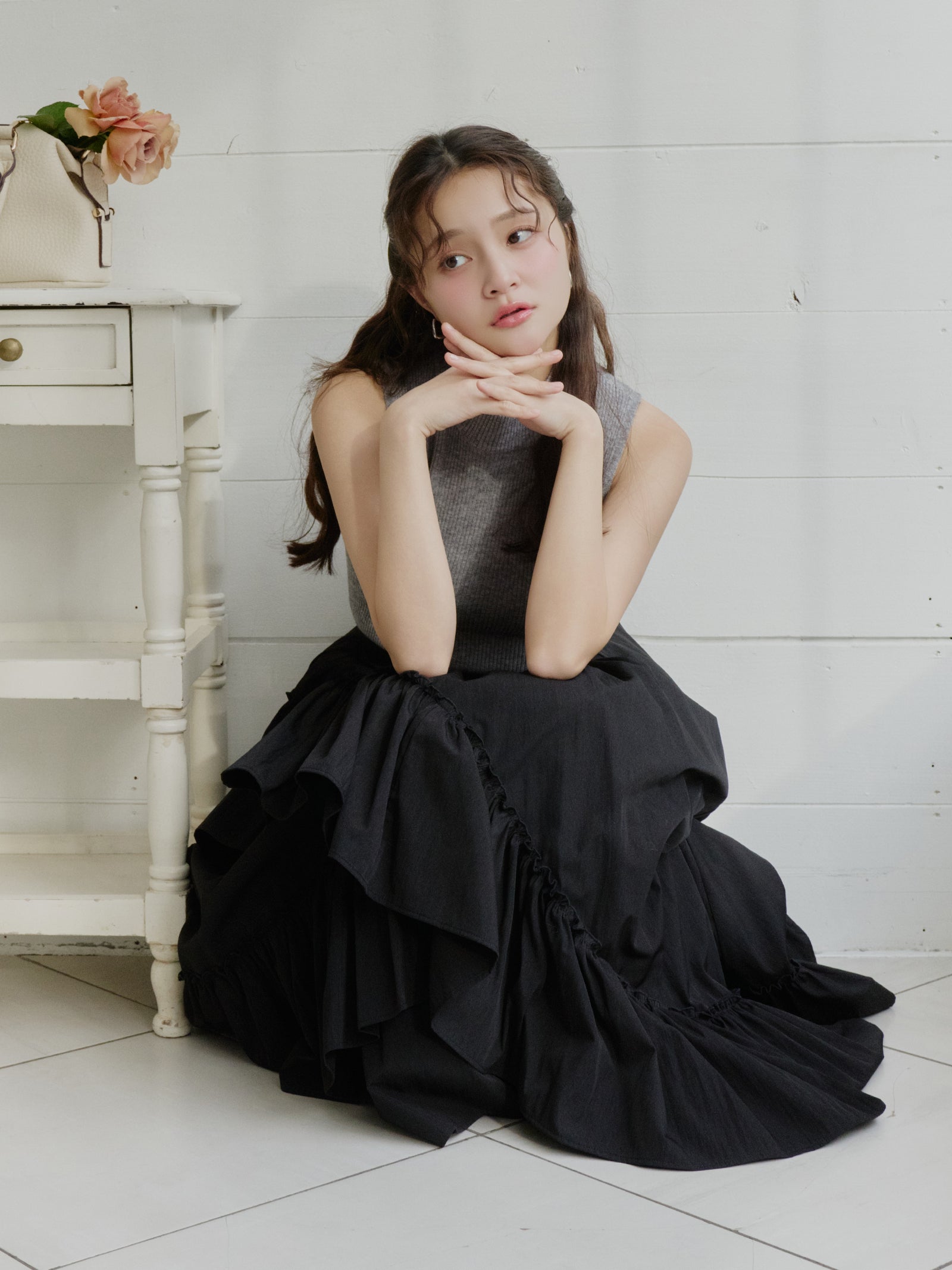 ランダムフレアスカート