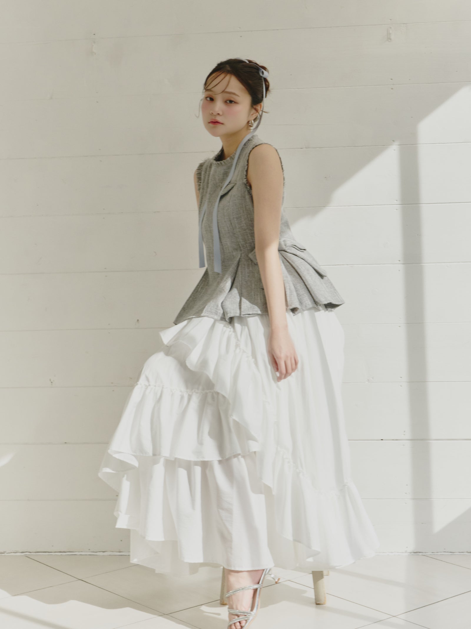 ランダムフレアスカート