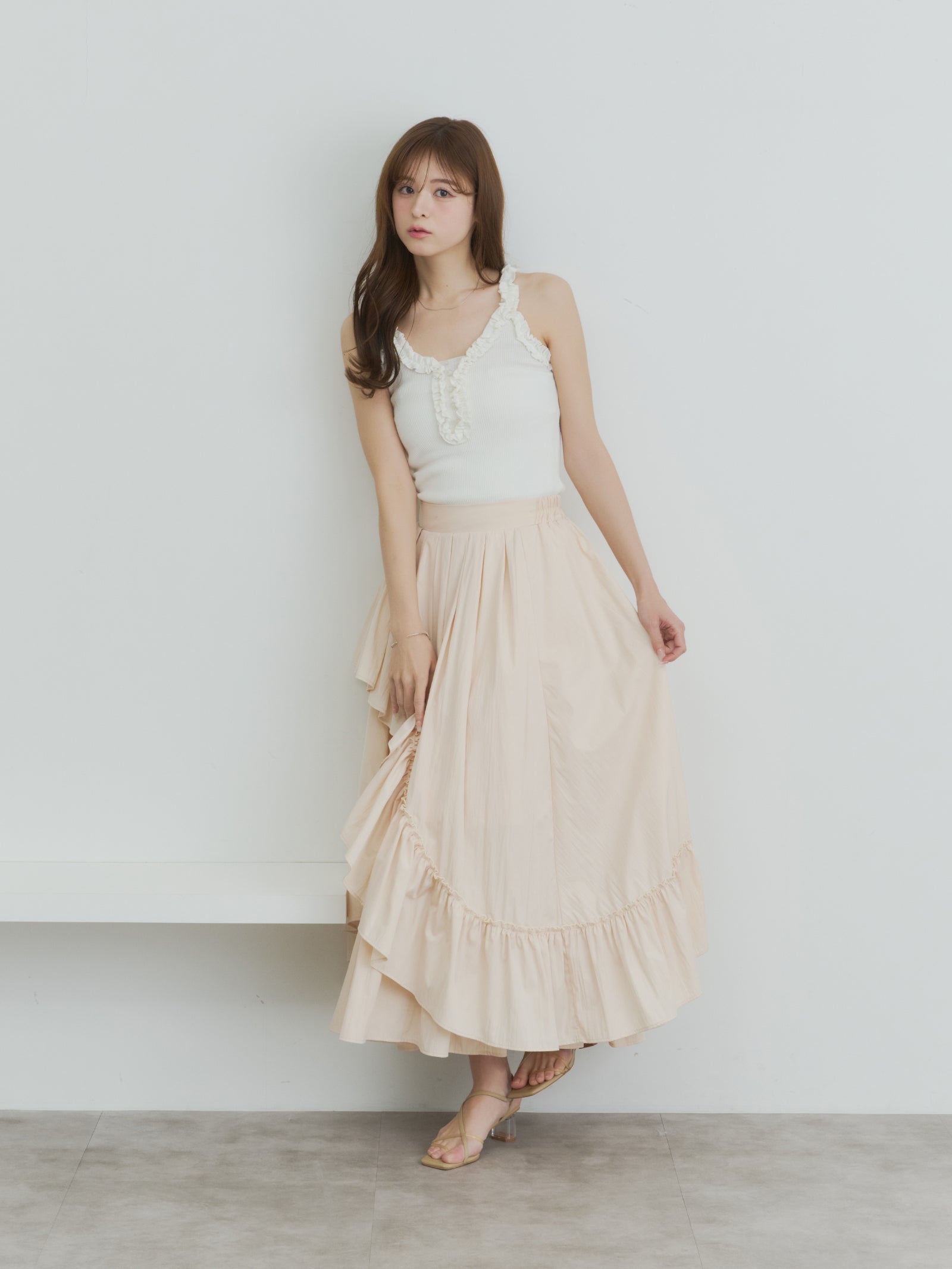 ランダムフレアスカート