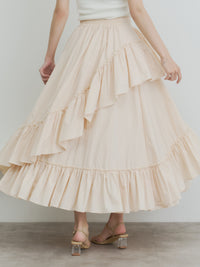 ランダムフレアスカート