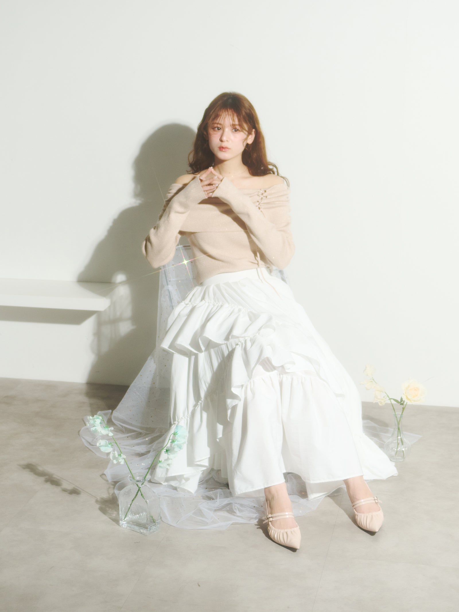 ランダムフレアスカート