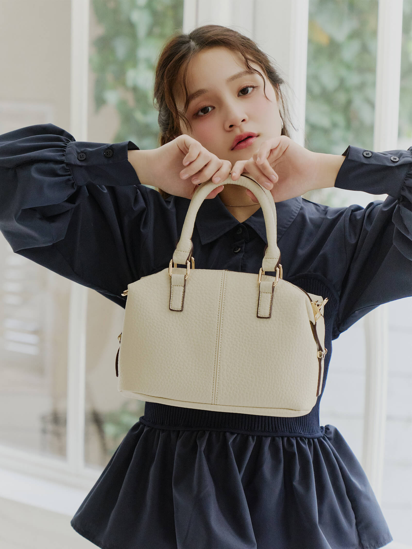 ミニマルボストンバッグ