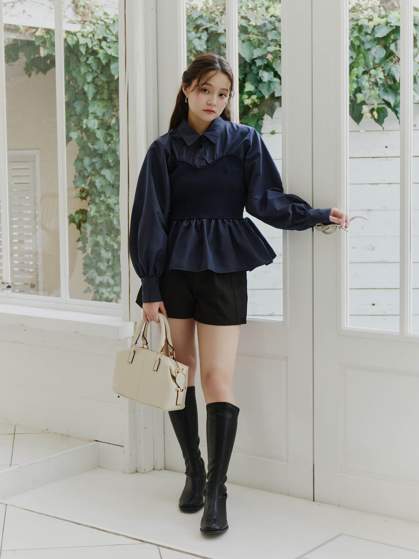 ミニマルボストンバッグ