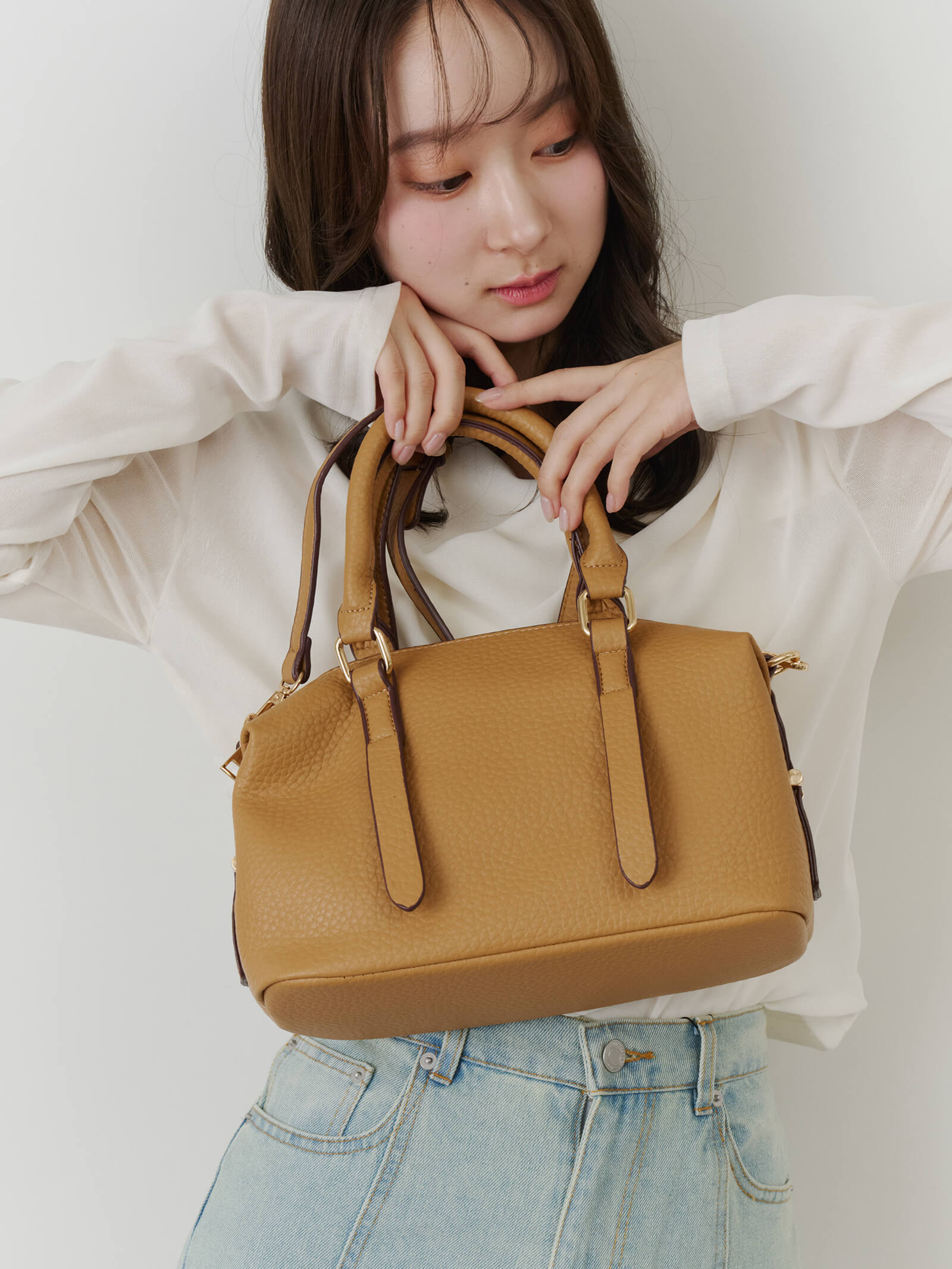 ミニマルボストンバッグ