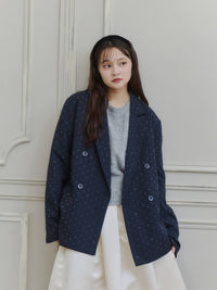モヘアハーフスリーブニット