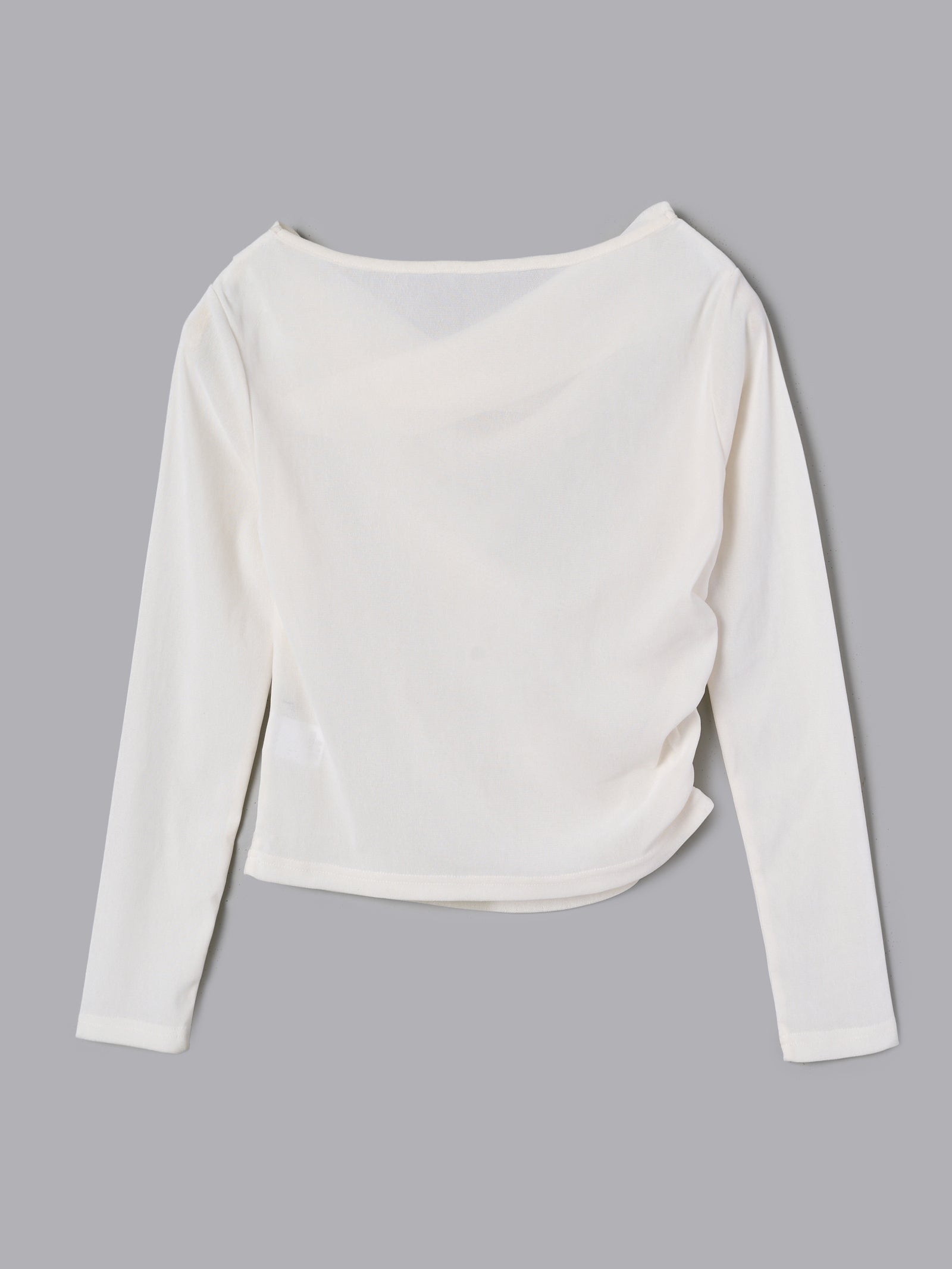 シアーベロアドレープトップス