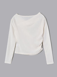 シアーベロアドレープトップス