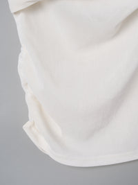 シアーベロアドレープトップス