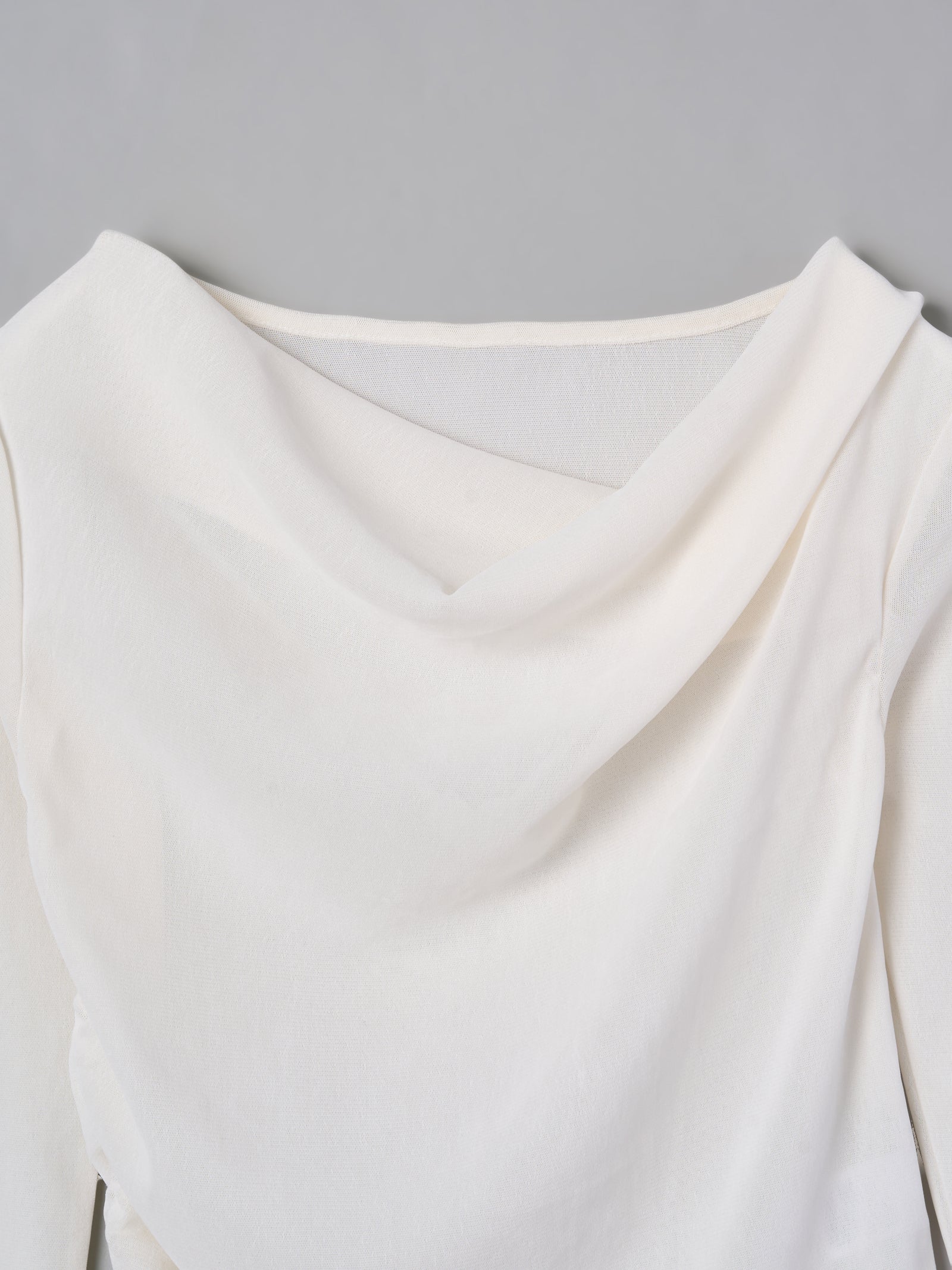 シアーベロアドレープトップス