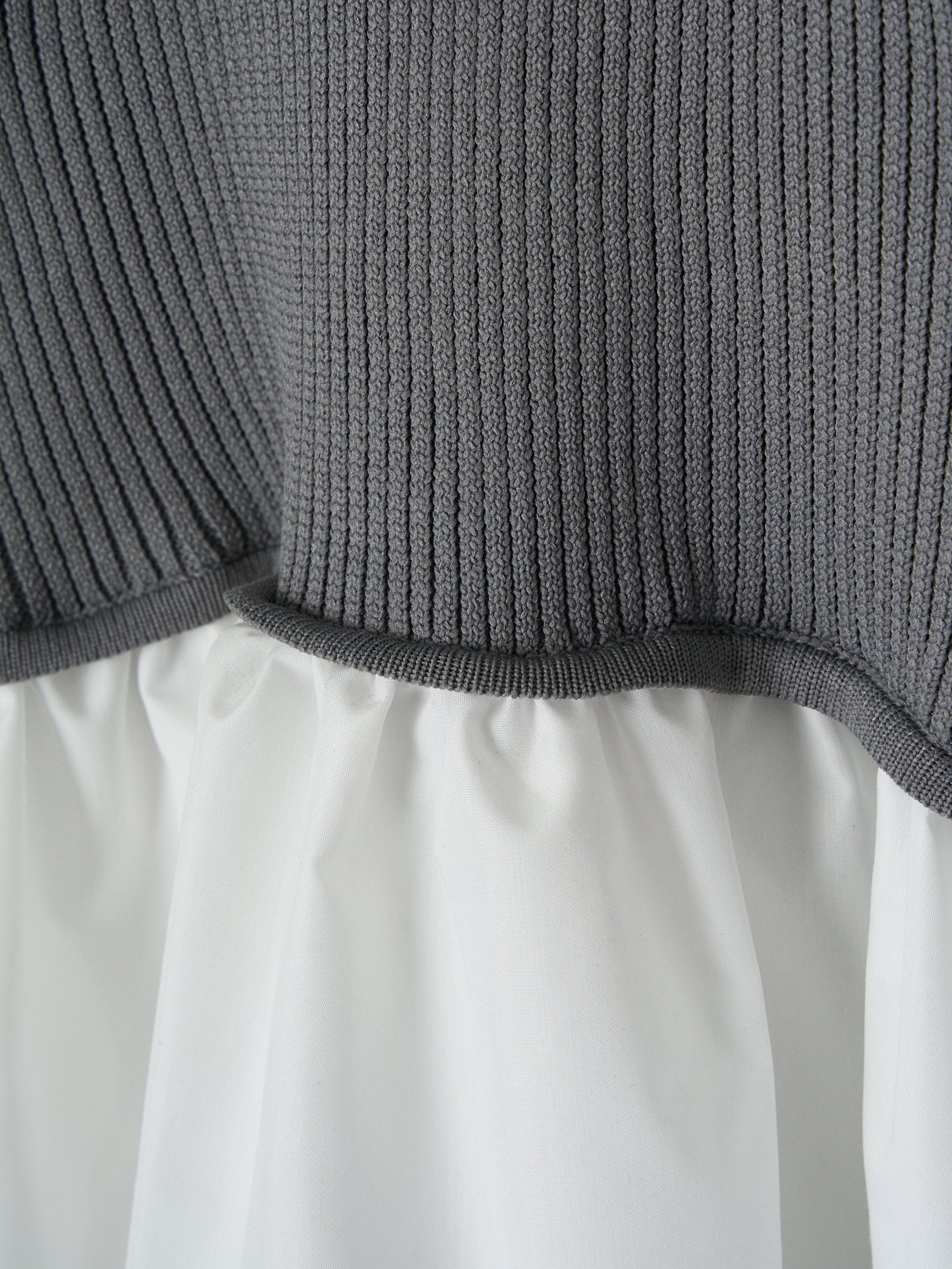 ニットビスチェドッキングシャツ