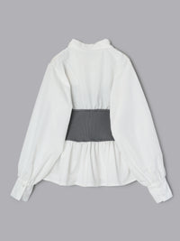 ニットビスチェドッキングシャツ