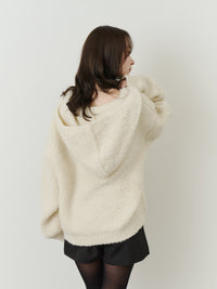 フードニットプルオーバー