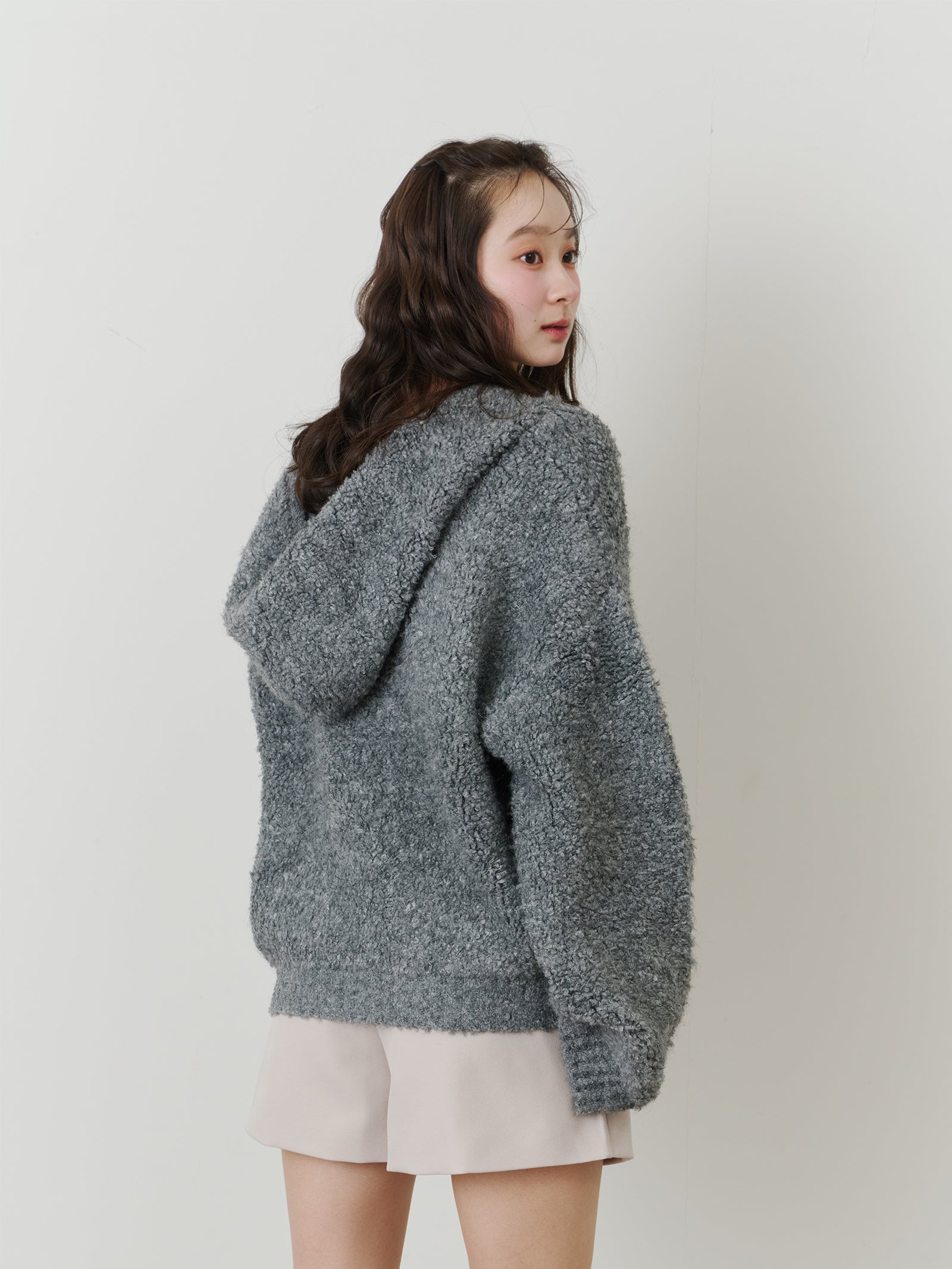 フードニットプルオーバー