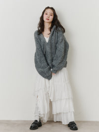 フードニットプルオーバー