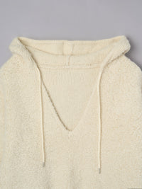 フードニットプルオーバー