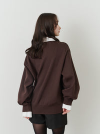 シャツドッキングポロニット