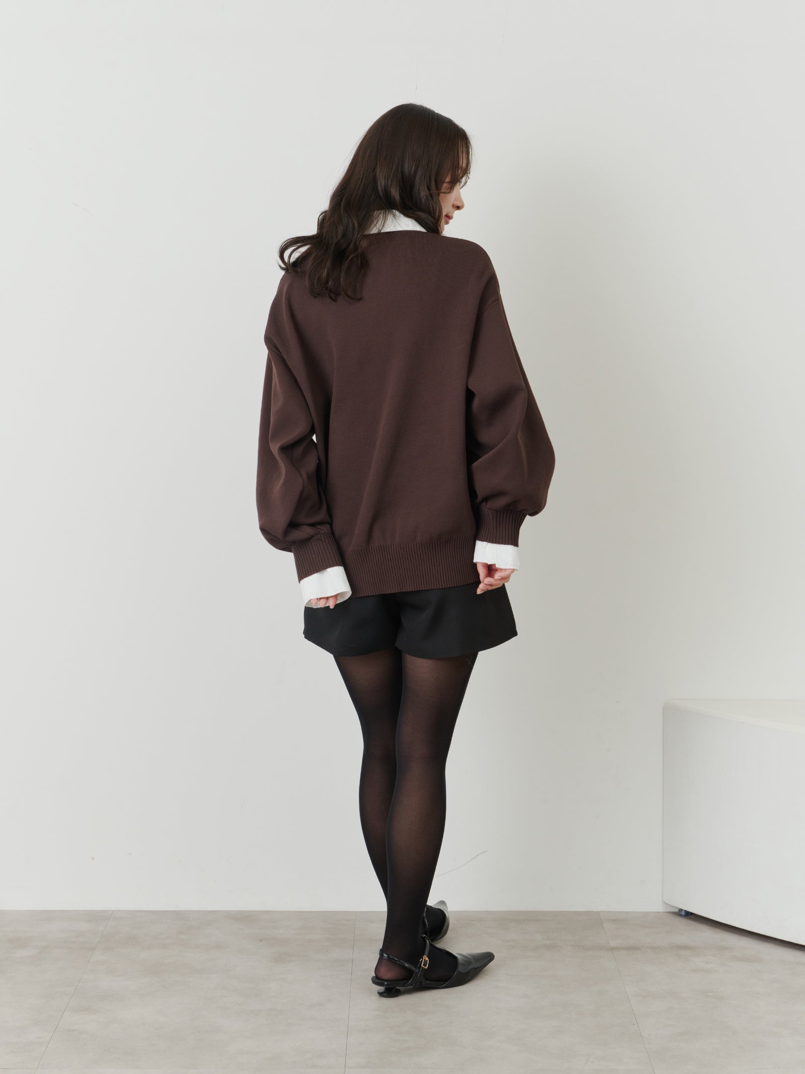 シャツドッキングポロニット